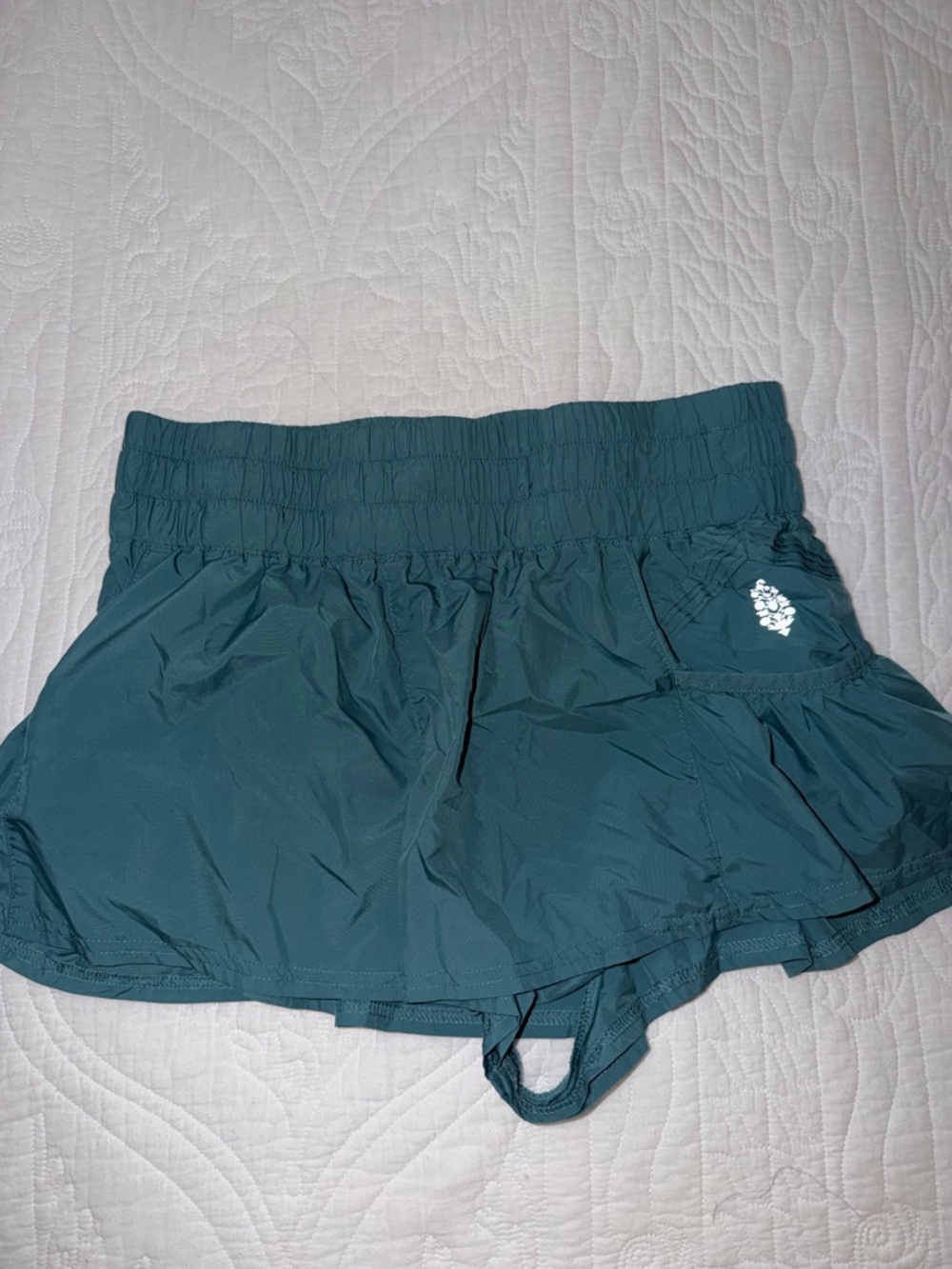 FP Movement by Free People Teal Athletic Skort with Built-In Shorts